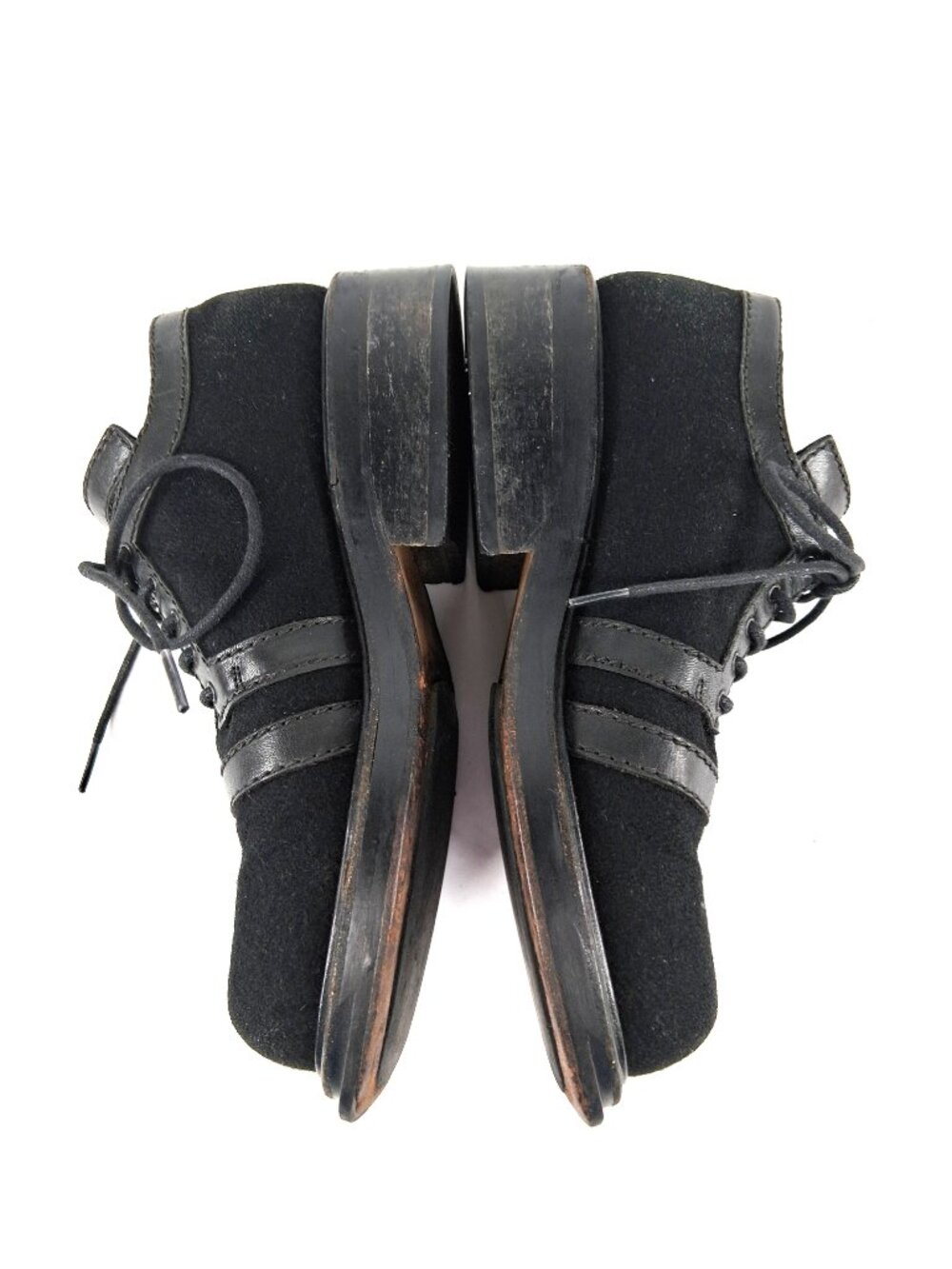 Dirk Bikkembergs Leather Wool Chunky Derby Shoes Black Lace Up Italy Women’s 7 - Picture 7 of 11